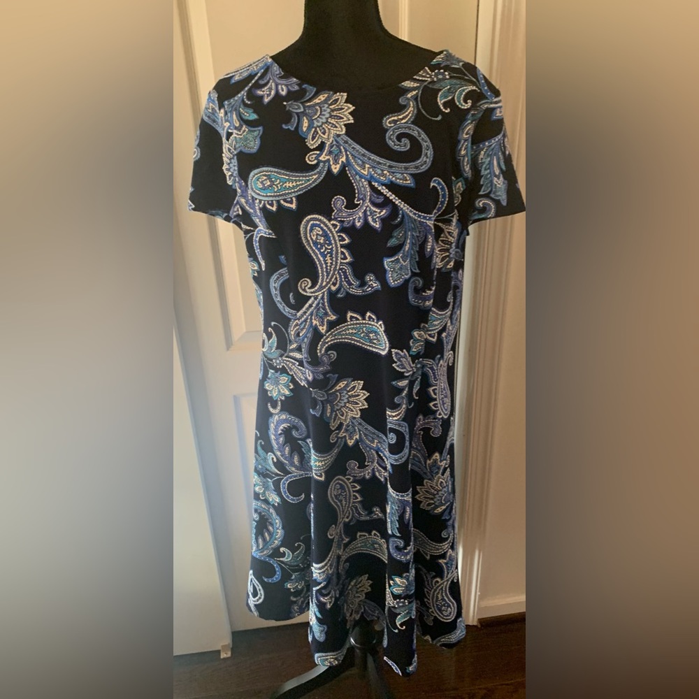 Paisley print dress